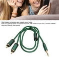thumbnail image 3 of Adaptador de cable aux de 3.5 mm, 1,64 pasteles 3.5 mm y cable de división y conector chapado en Oro de Sonido estéreo para altavoz de teléfonos Inteligentes, 3 of 7