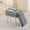 Gray, variant on Kelno Vanity Stool Chair Faux Fur Padded Seat Ottoman with Hidden Storage Metal Legs with Anti-Slip Feet,White