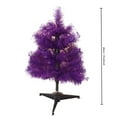 thumbnail image 4 of 2FT Artificial Christmas Tree Purple Tabletop Christmas Tree with Foldable Stand Mini Xmas Pine Tree for Party Supplies Indoor Outdoor Holiday Home Decoration(Purple), 4 of 7