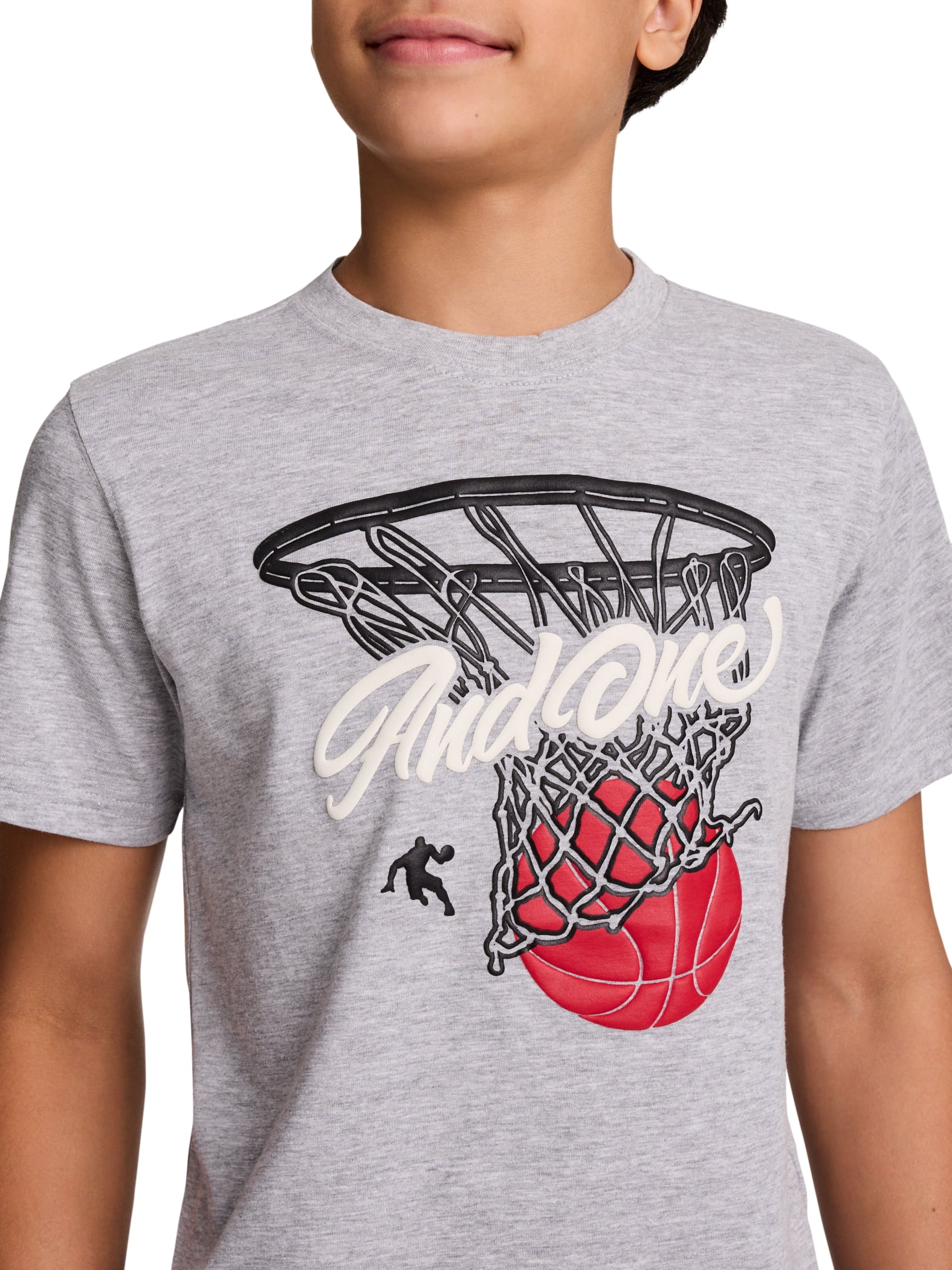 AND1 Boy’s Short Sleeve Graphic T-Shirt, Sizes 4-18
