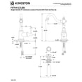 thumbnail image 5 of Kingston Brass FS7641BL English Vintage One-Handle 1-Hole Bathroom Faucet with Deck Plate and Push Pop-Up Drain in Polished Chrome, 5 of 7