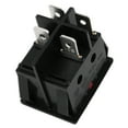 thumbnail image 2 of Uxcell AC 250V/125V 15A/15A Red Light DPST ON-OFF 4Pin Waterproof Rocker Boat Switch, 2 of 3