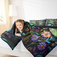 thumbnail image 4 of Feelyou Teens Tribal Dragonfly Twin Comforter Sets, Rustic Groovy Daisy Bedding Set, 2pcs, 4 of 8