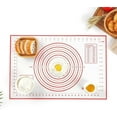 thumbnail image 2 of Large Silicone Baking Mat for Rolling Dough (40cmx60cm) Pastry Mat with Measurements Extra Thick Non Stick Fondant Mat, Counter Mat, Oven Liner, Pie Crust Mat, 2 of 7