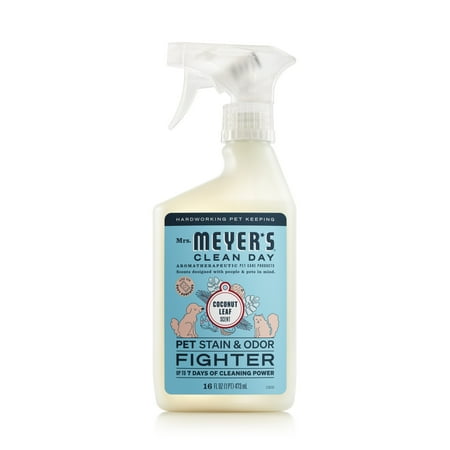 Mrs. Meyer's Clean Day Pet Stain & Odor Fighter, Coconut Leaf Scent, 16oz