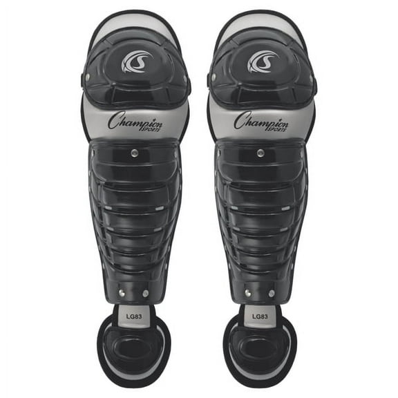 Champion Sports 13"L Single Knee Shin Guards with Wrap-around Padding - Ages: 9-12