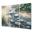 thumbnail image 2 of Designart "Ocean Hues Shades of Blue" Landscapes Metal Wall Decor Set, 2 of 5