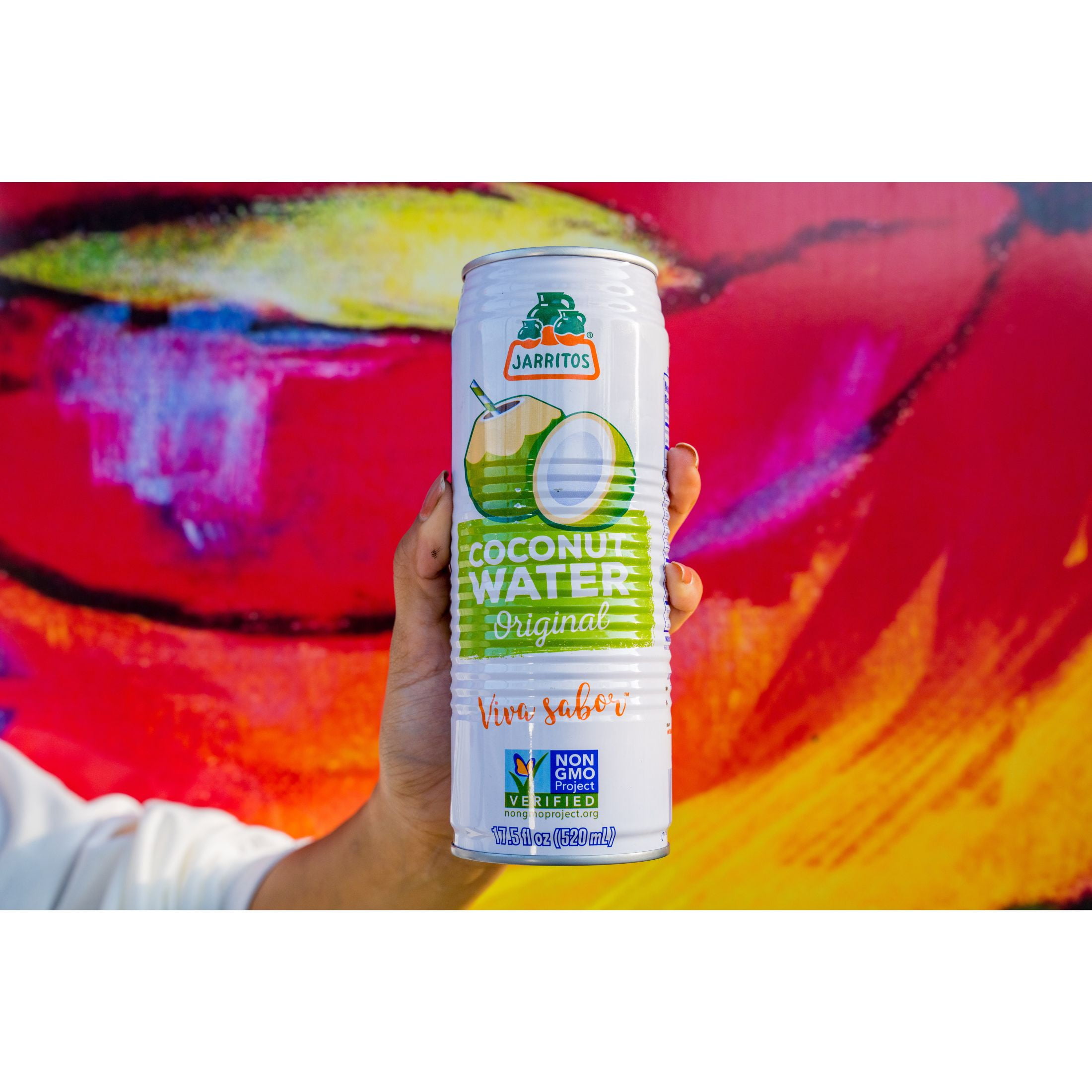 Jarritos Coconut Water With Pulp, 17.5 fl oz (520 ml) Can , 1 Count
