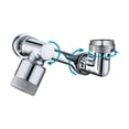 thumbnail image 1 of Universal 1080° Rotation Sink Faucet Extender Robotic Arm Water Tap Nozzle Adaptor Splash Filter 2 Modes Bathroom Faucet Sprayer ,Filter Impurities, 1 of 7