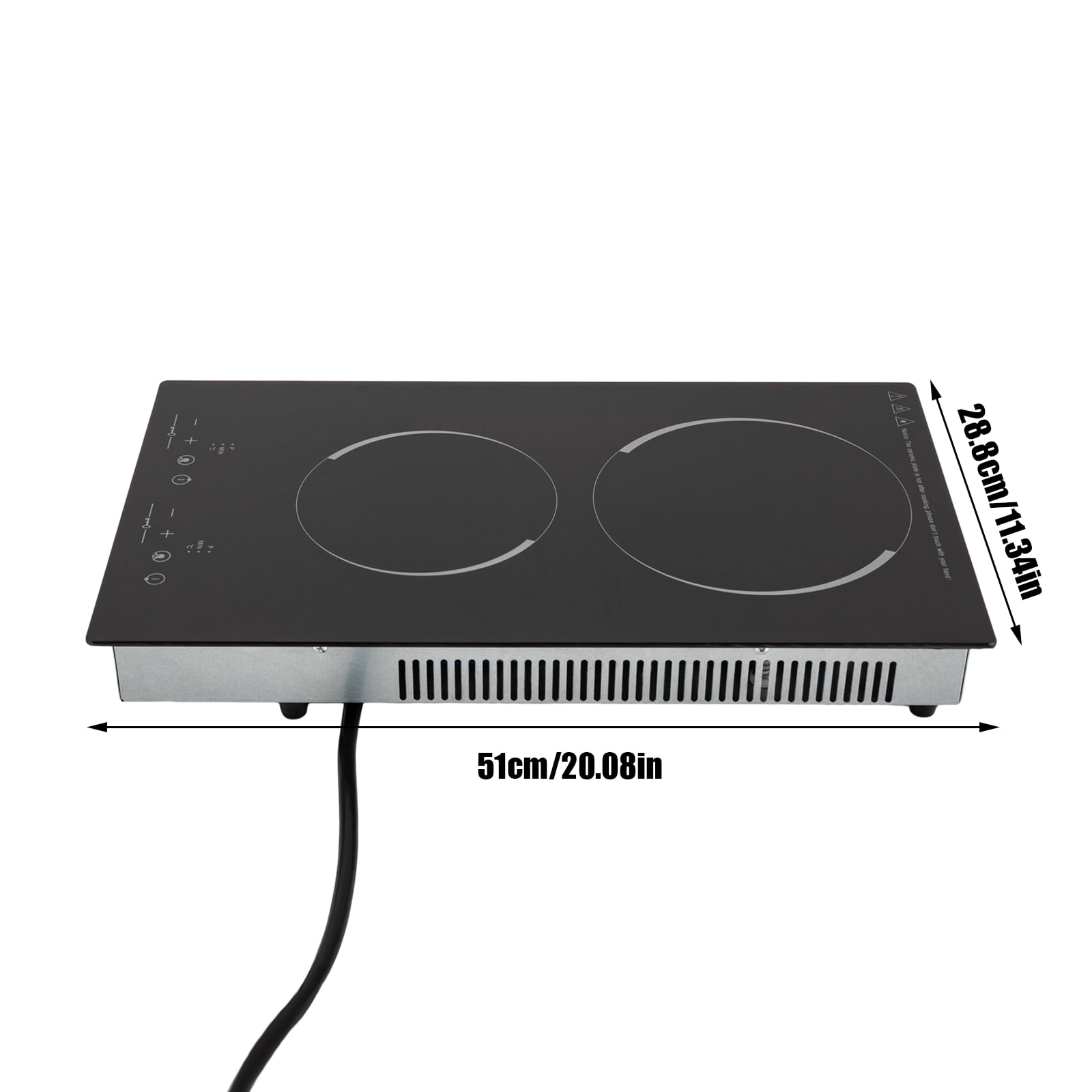 Wildnix Electric Cooktop, Induction Cooker with LED Display, Quick Heating, Energy Efficient, Anti-Slip Foot Mats, Sleek Design for Modern Kitchens