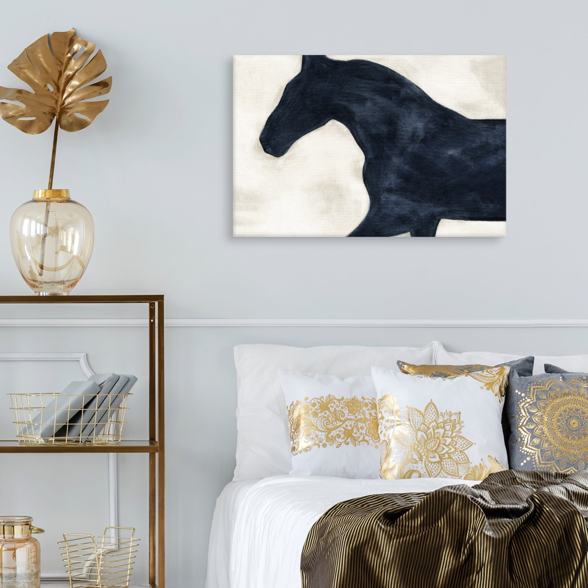 Equestrian Beauties Halt by Kristine Hegre Canvas Art Print
