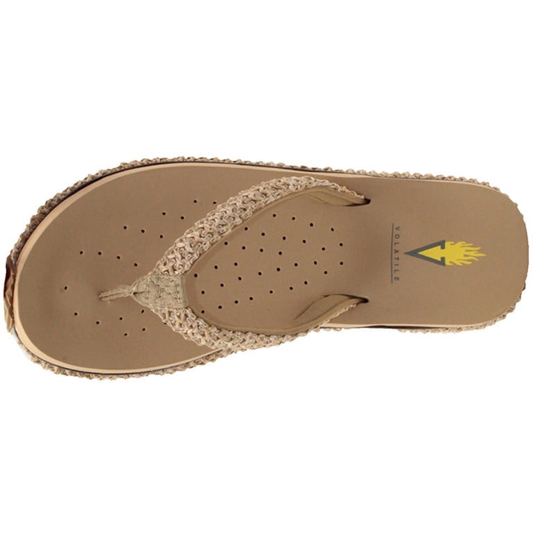 Volatile Raffia Comfortable Walking Sandals VOLATILE Women's Palau Flip Flop Sandal ...