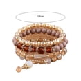thumbnail image 6 of Xinyolin 4Pcs Multilayer Faux Glaze Elasticity Tassel Bangles - Beach Jewelry, 6 of 8
