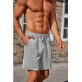 thumbnail image 4 of Pinspark Mens Lounge Sweat Shorts, 7" Casual Elastic Waist Gym Workout Shorts with Drawstring, 4 of 8