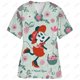 thumbnail image 3 of Ropa de enfermería navideña con estampado de dibujos animados de Minnie y Mickey Mouse, camisetas de mujer, uniforme de trabajo de manga corta para mascotas, camisa de disfraz, 3 of 5
