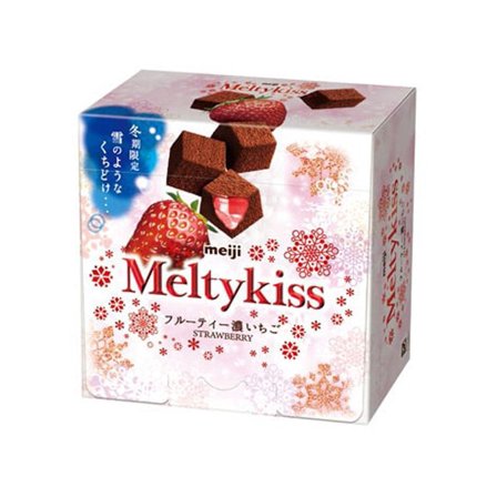Meiji Meltykiss Rich Strawberry Chocolate Candy 52 g Box