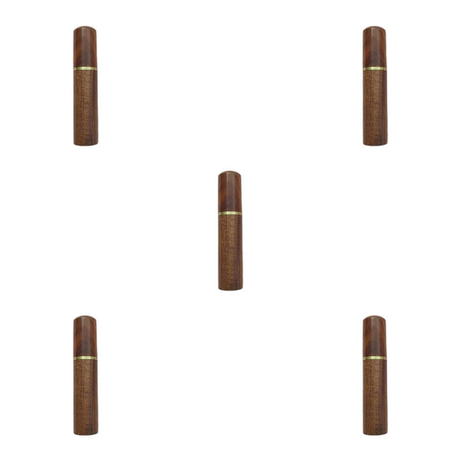 Toystoory Soporte para agujas de coser, contenedor de almacenamiento de bordado, bolsillo, Manual para el hogar, tubo para palillos de dientes, Café fino 0.2 cm 5piezas