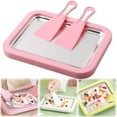 thumbnail image 1 of 1 Pce Kit de Machine à Crème Glacée Roulée à la Maison, Plateau de Machine à Crème Glacée Roulée avec 2 Spatules, Plateau de Crème Glacée Fait Maison DIY, Machines à Crème Glacée en Acier Inoxydable de Qualité Alimentaire pour Activités Pratiques en Famille (Rose), 1 of 8