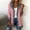 Pink, variant on YWMJI Denim Patchwork Corduroy Cardigan for Women Collared Knit Sweater Blazer Soft Ribbed Knit Long Sleeve Button Down Denim Trim Blazer Lightweight Open Front Thigh Length Jackets Beige L