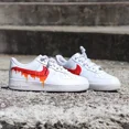 thumbnail image 3 of Air Force 1 Low Top SUN FIRE Paint Drip Custom NWT, 3 of 6