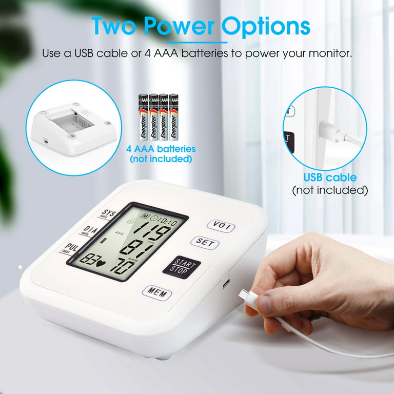 🔥🔥LIFEHOOD Automatic Upper Arm Blood Pressure Monitor Extra Large  Display🔥🔥