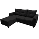 thumbnail image 3 of Sala Esquinera El Bazar Store Demeter Negro 210x160 cm Tela Lino nacional Modular, 3 of 6