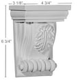 thumbnail image 2 of Ekena Millwork 4 3/4"W x 3 1/8"D x 6 3/4"H Forrest Small Leaf Corbel, 2 of 3
