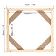 thumbnail image 2 of Unique Bargains Canvas Stretcher Bars Kit, 18x18 Inch Rectangle Solid Wood Frame for Paint, Prints, Oil Paintings, Wood Color, 2 of 5