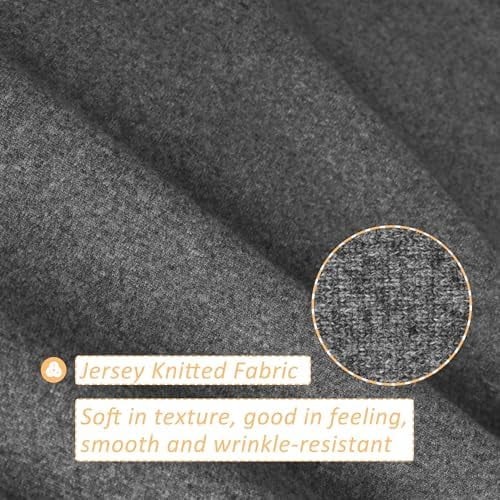 Stretch Jersey Box Spring Cover Wrap Around, Bed Skirt Alternative, Ultra Soft & Wrinkle Resistant, Twin/Twin XL, Heather Gray