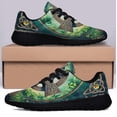 thumbnail image 3 of Irish Cross StPatrick's Day Shoes Sneakers Black Size 12, 3 of 7