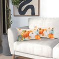 thumbnail image 6 of Blue and White Pumpkins Pillow Covers Fall Decorative Lumbar Pillows 12x20 Set of 2 Autumn Thanksgiving Throw Pillow Covers Farmhouse Pillowcases Cotton Linen Cushion Cover for Couch Bed Sofa Chair, 6 of 6