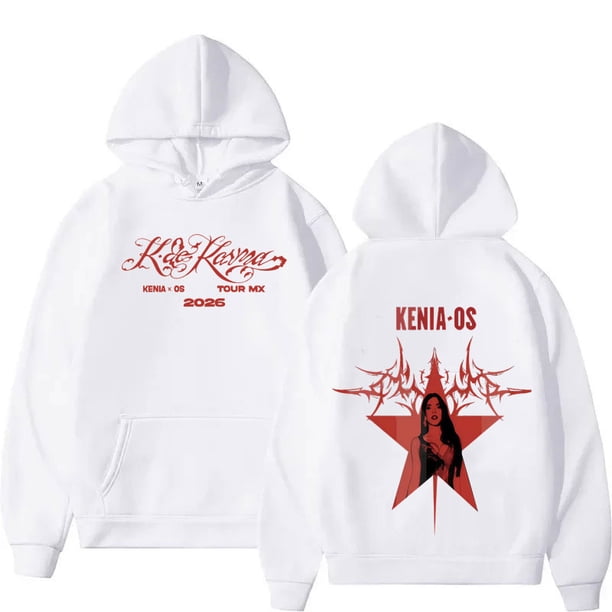 Cantante Kenia Os 2026 nuevo álbum Merch sudaderas con capucha hombres mujeres gótico Casual sudaderas de gran tamaño primavera otoño jerseys ropa de calle