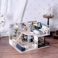 thumbnail image 2 of Casa de muñecas CUTEBEE en miniatura con muebles, DIY,  con mecanismo musical, idea creativa para una habitación a escala 1:24, 2 of 7