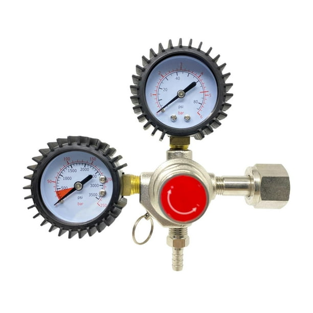 Regulador de de CO2 y manómetro con de de de 0-3500 PSI y válvula de de de seguridad para cerveza de