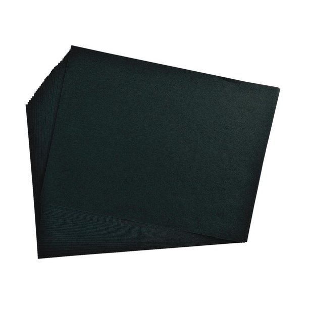 Construction Paper, Black, 9 inches x 12 inches, 50 sheets,heavyweight construction paper
