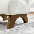 thumbnail image 6 of Art Leon Modern Accent Chair, Sherpa Fabric with Deep Upholstered,Single Sofa Chair for Living Room,Off-White, 6 of 9