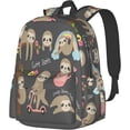 thumbnail image 1 of 17 Inch Backpack Cute Baby Sloth Laptop Backpack Shoulder Bag School Bookbag Casual Daypack, 1 of 6