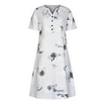 thumbnail image 4 of Patlollav Womens Summer Dresses Button Short Sleeve Pockets Dress, 4 of 6