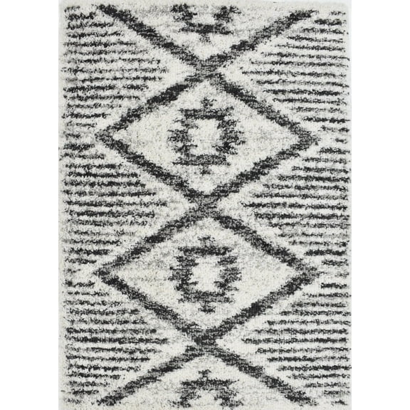 Mason Brooks Indigo Shag CG80B Transitional Geometric 2'6" X 8' Area Rug
