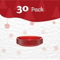 thumbnail image 5 of PLASTICPRO Pack of 30 Disposable Plastic Plates Fancy Dinner Plate Heavy Weight, Hammered Red 7”, 5 of 7