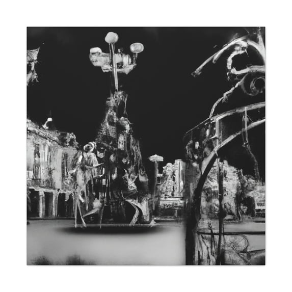 City Square Splendor. - Canvas