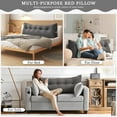thumbnail image 6 of Lovote Large Headboard Pillow - Removable Cover | 100% Cotton Filling | Bolster for Daybed & Sofa, 6 of 7