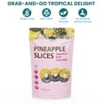 thumbnail image 3 of Premium All Natural Real Rich Dark Chocolate Dipped Tropical Pineapple Dried Fruit Slices 7oz Non GMO, No Added Colors Healthy Snacks Resealable Bag (1-Pack), 3 of 5