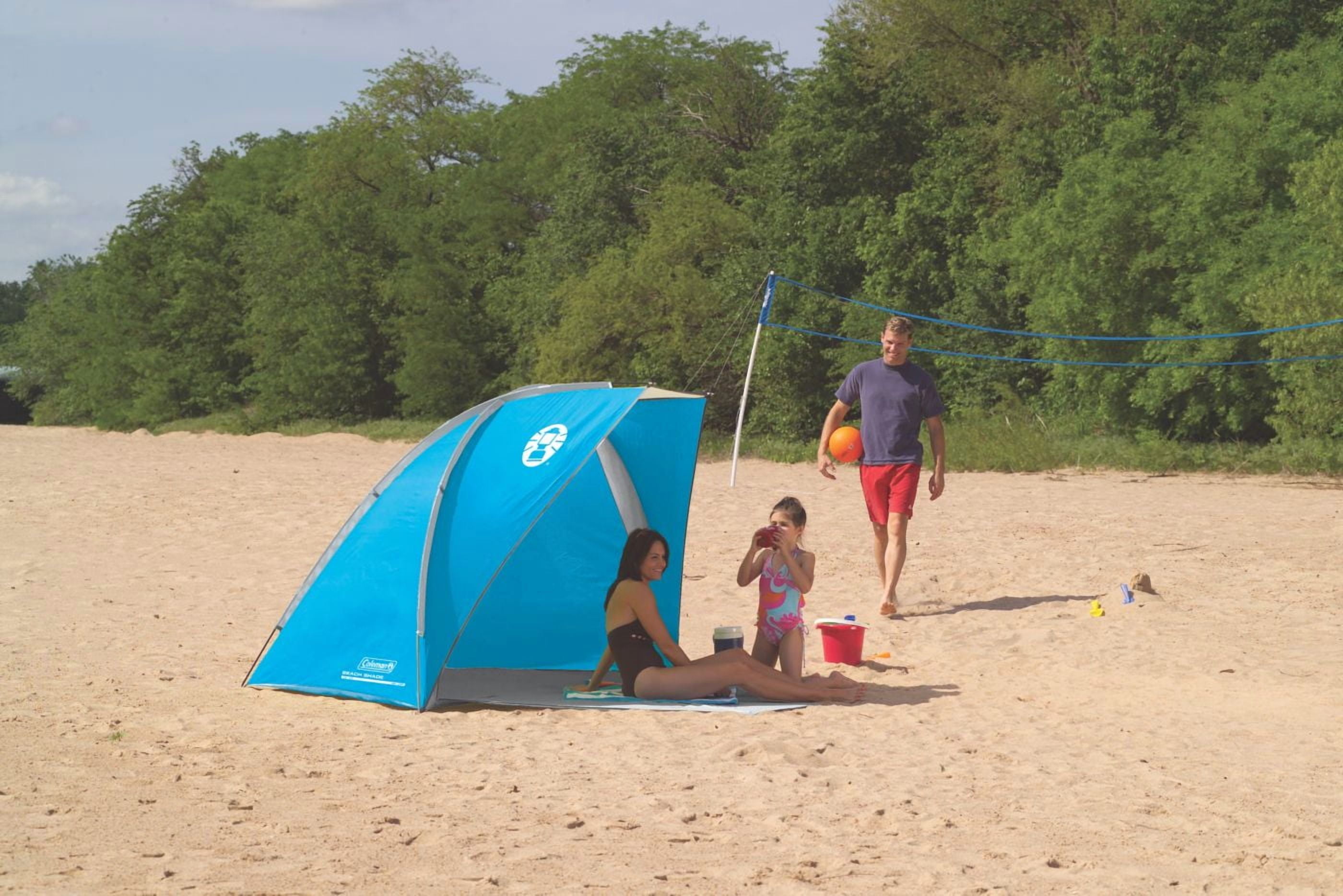 Coleman 7' x 4' Beach Outdoor Compact Canopy Sun Shade Tent