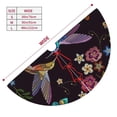 thumbnail image 3 of Cauagu 36" Christmas Tree Skirt Humming Bird Pattern Christmas Tree Decorations Tree Mat for Xmas Decorations Occasion Holiday Home Decor -36", 3 of 7
