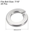 thumbnail image 2 of Unique Bargains 7/16-Inch 304 Stainless Steel Split Spring Lock Washer 25 Pack, 2 of 4