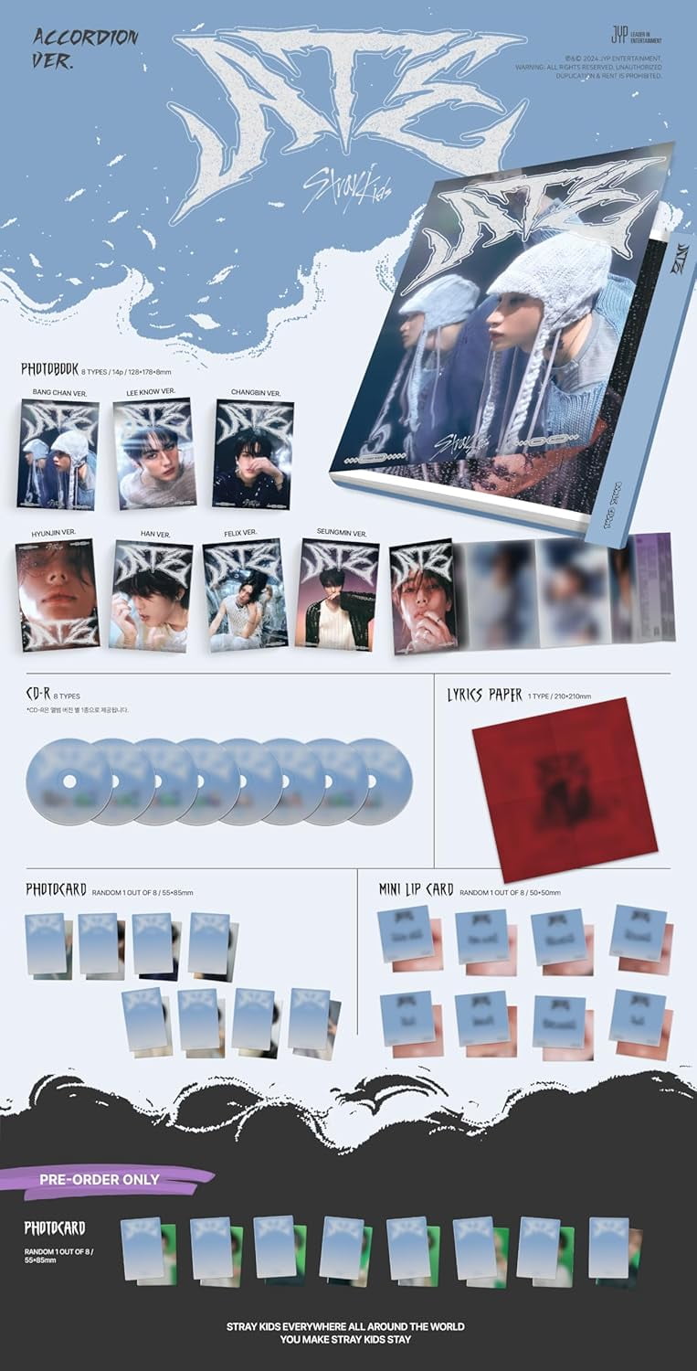 Stray Kids Ate 9th Mini Album with Tracking Skz (Accordion