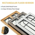 thumbnail image 6 of Full Length Mirror Wood Large Rustic Rectangular Full Body Mirror Standing the Wall, Floor Mirror for Bedroom Living Room, 69"x32", 6 of 6