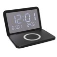 thumbnail image 1 of Despertador Digital Con Carga Inalámbrica, RelOJ Electónónico de Espejo liderado con Cubierta de Volteo, Carga ráspida de 15 W, Brillo Ajustable, Para Dormitorio, 1 of 7