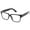 Black, variant on IG Unisex Thick Frame Quality Build Clear Lens Fashion Glasses in Black/Tortoise
